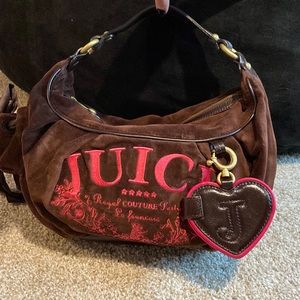 - Juicy Couture vintage brown velvet purse